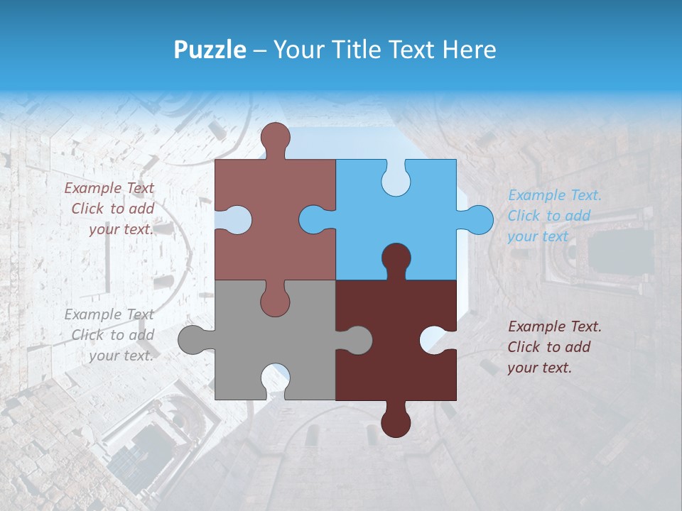 A View From The Bottom Of A Tower Looking Up At The Sky PowerPoint Template