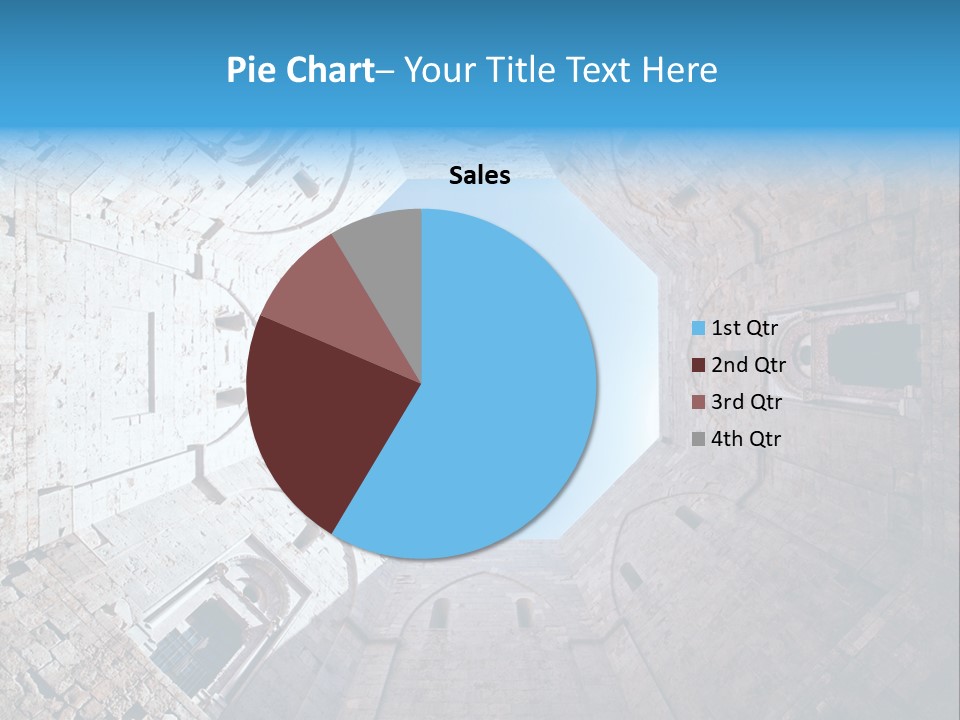 A View From The Bottom Of A Tower Looking Up At The Sky PowerPoint Template