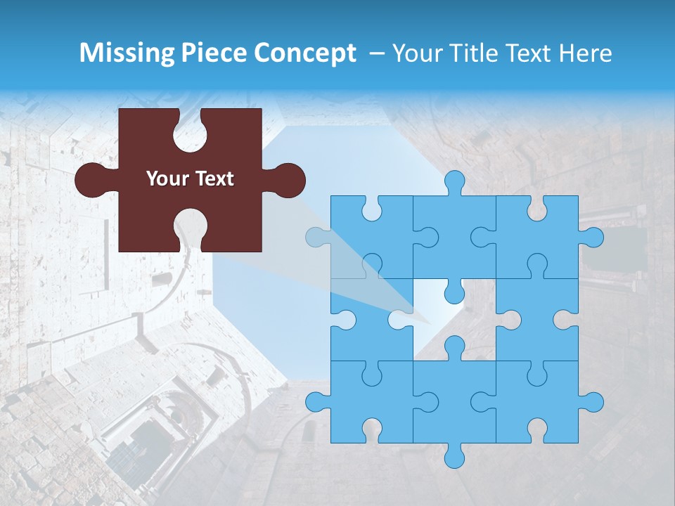 A View From The Bottom Of A Tower Looking Up At The Sky PowerPoint Template