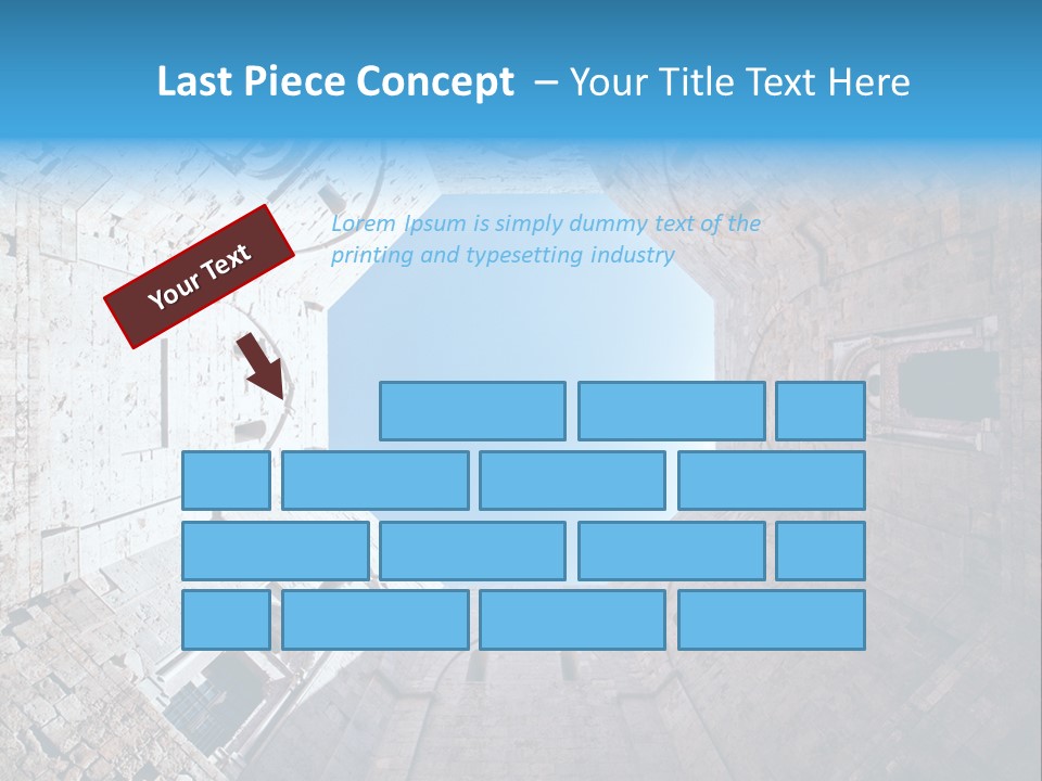 A View From The Bottom Of A Tower Looking Up At The Sky PowerPoint Template