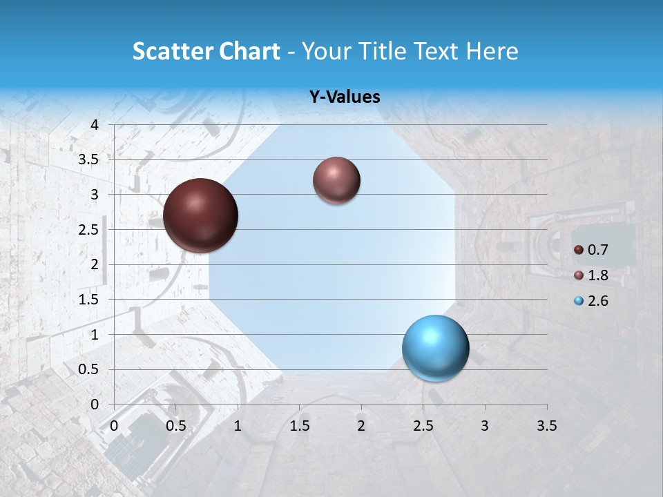 A View From The Bottom Of A Tower Looking Up At The Sky PowerPoint Template