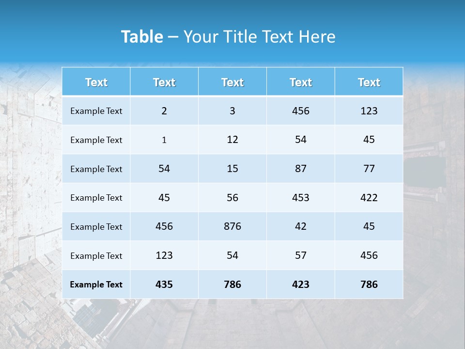 A View From The Bottom Of A Tower Looking Up At The Sky PowerPoint Template