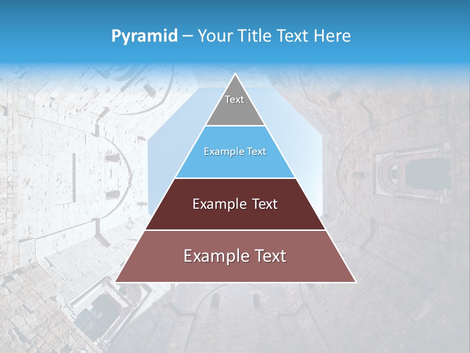 A View From The Bottom Of A Tower Looking Up At The Sky PowerPoint Template