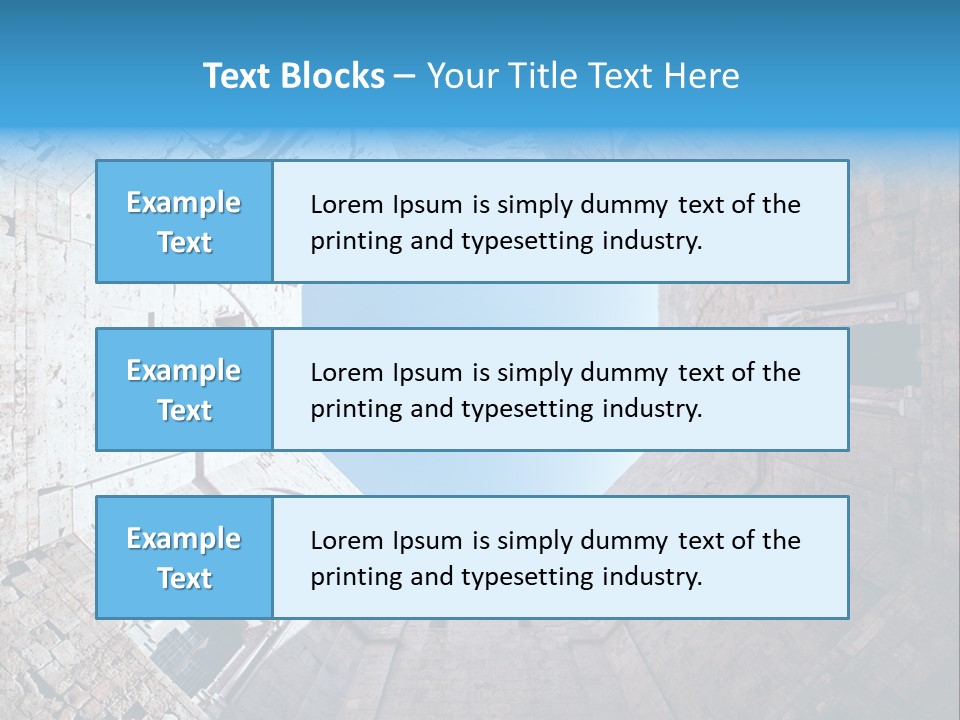A View From The Bottom Of A Tower Looking Up At The Sky PowerPoint Template