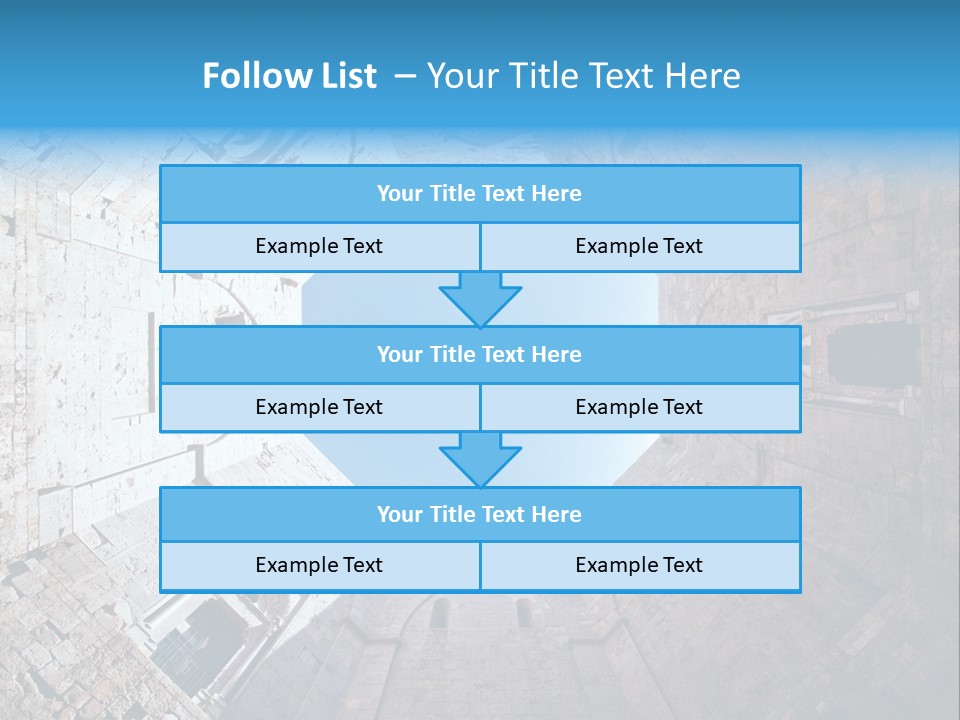 A View From The Bottom Of A Tower Looking Up At The Sky PowerPoint Template