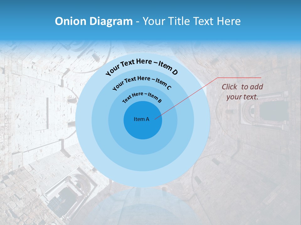 A View From The Bottom Of A Tower Looking Up At The Sky PowerPoint Template