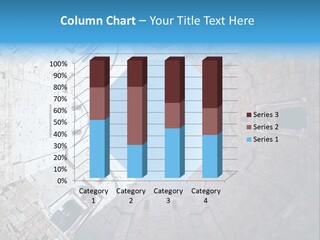 A View From The Bottom Of A Tower Looking Up At The Sky PowerPoint Template