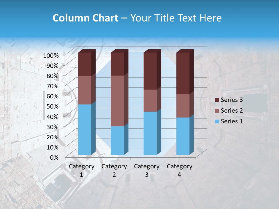 A View From The Bottom Of A Tower Looking Up At The Sky PowerPoint Template