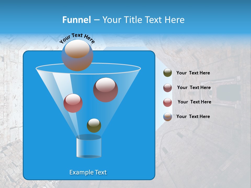 A View From The Bottom Of A Tower Looking Up At The Sky PowerPoint Template