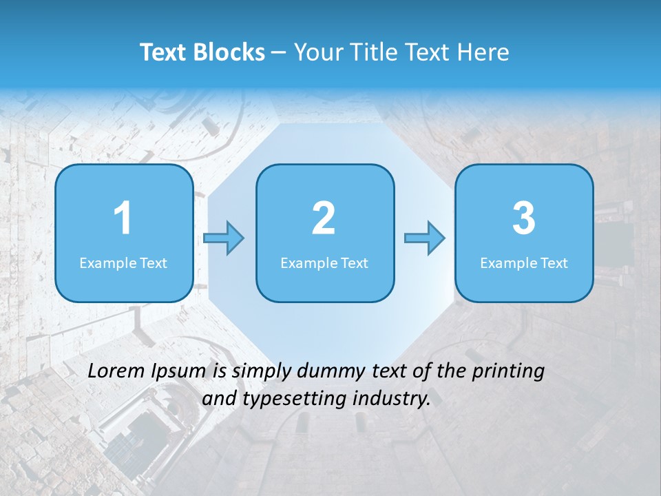 A View From The Bottom Of A Tower Looking Up At The Sky PowerPoint Template