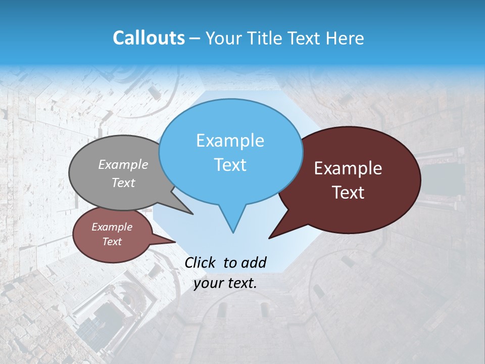 A View From The Bottom Of A Tower Looking Up At The Sky PowerPoint Template