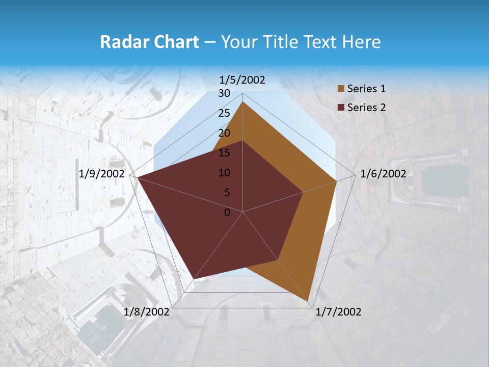 A View From The Bottom Of A Tower Looking Up At The Sky PowerPoint Template