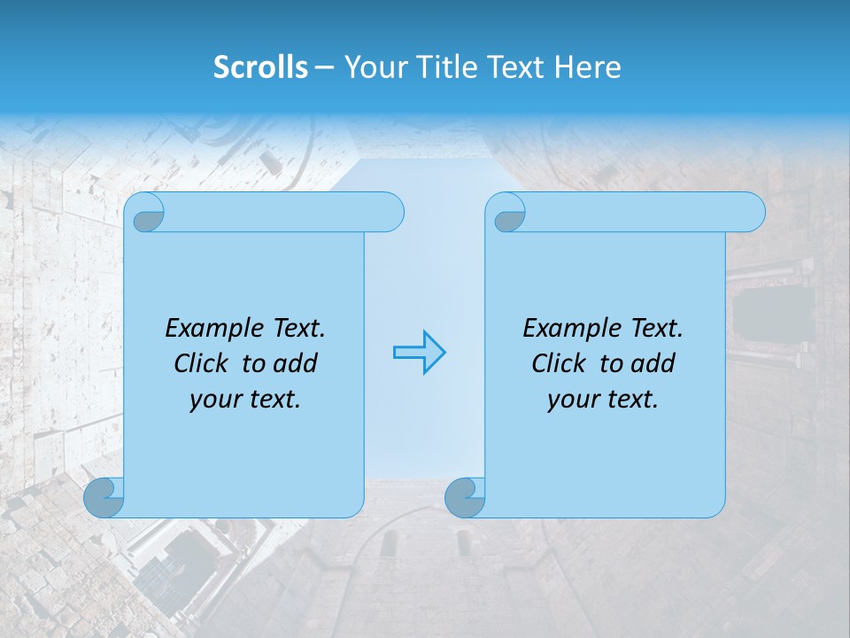 A View From The Bottom Of A Tower Looking Up At The Sky PowerPoint Template
