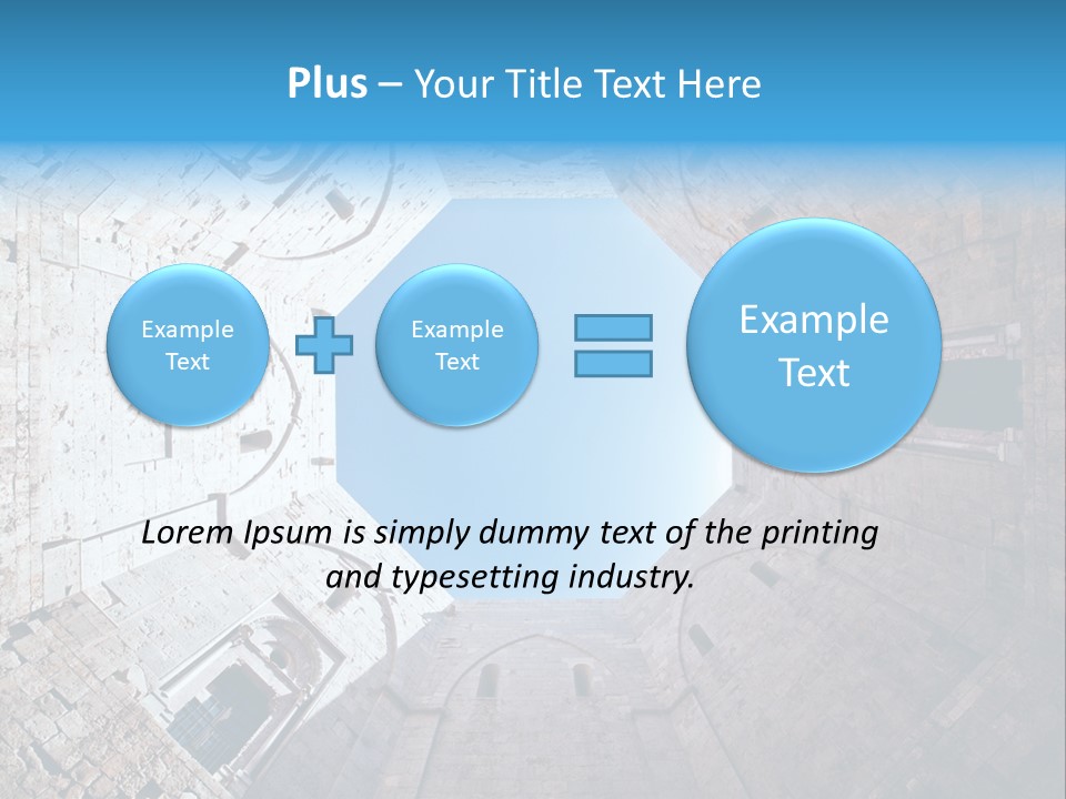 A View From The Bottom Of A Tower Looking Up At The Sky PowerPoint Template
