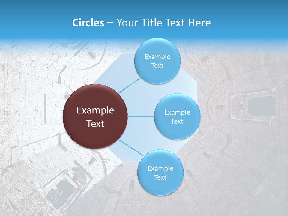 A View From The Bottom Of A Tower Looking Up At The Sky PowerPoint Template