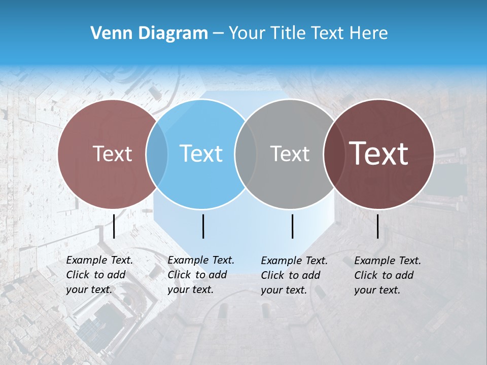 A View From The Bottom Of A Tower Looking Up At The Sky PowerPoint Template