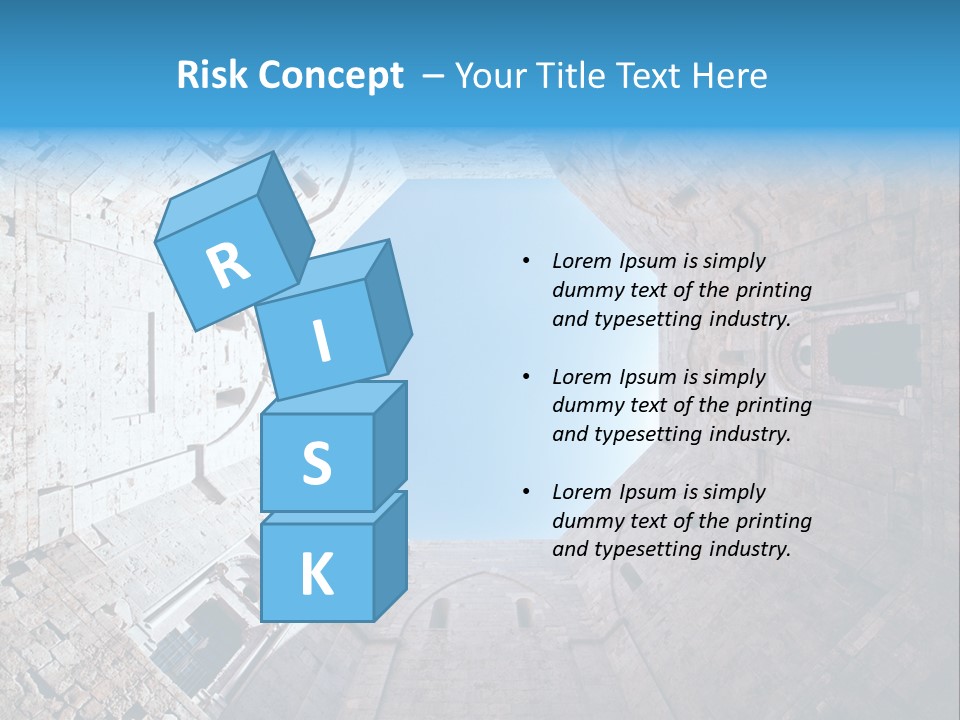 A View From The Bottom Of A Tower Looking Up At The Sky PowerPoint Template