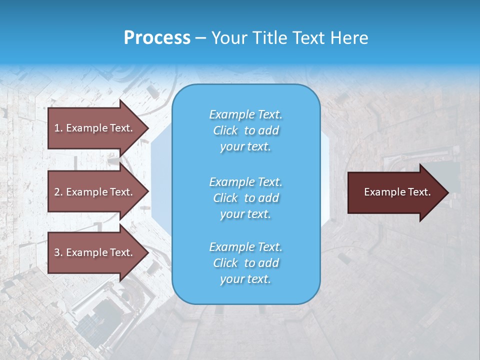 A View From The Bottom Of A Tower Looking Up At The Sky PowerPoint Template