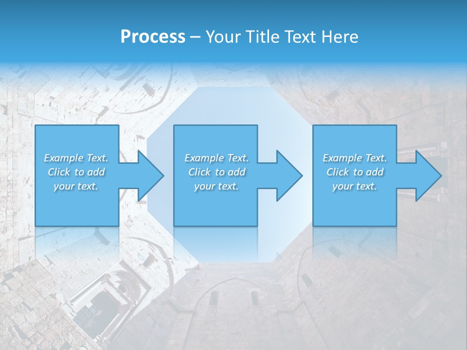 A View From The Bottom Of A Tower Looking Up At The Sky PowerPoint Template