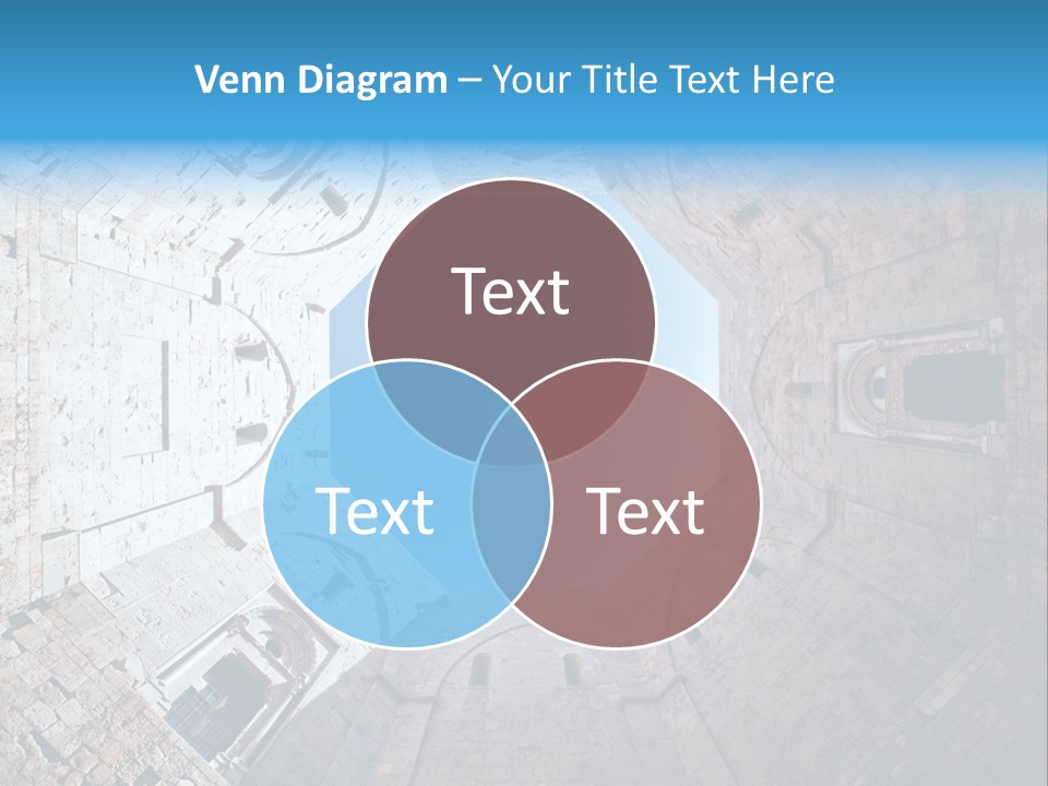 A View From The Bottom Of A Tower Looking Up At The Sky PowerPoint Template