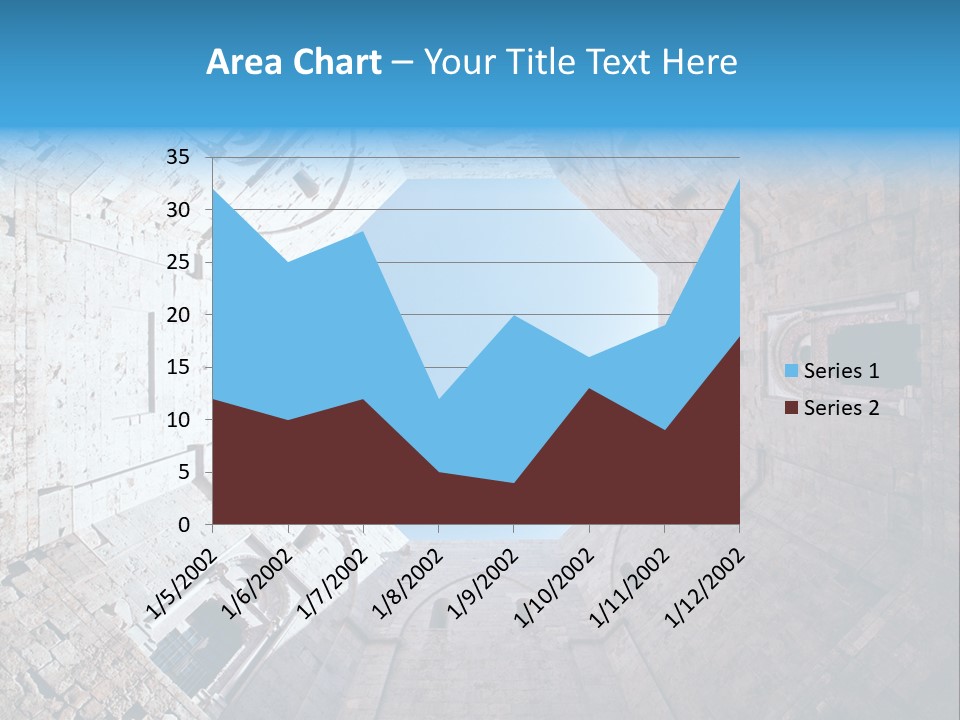 A View From The Bottom Of A Tower Looking Up At The Sky PowerPoint Template