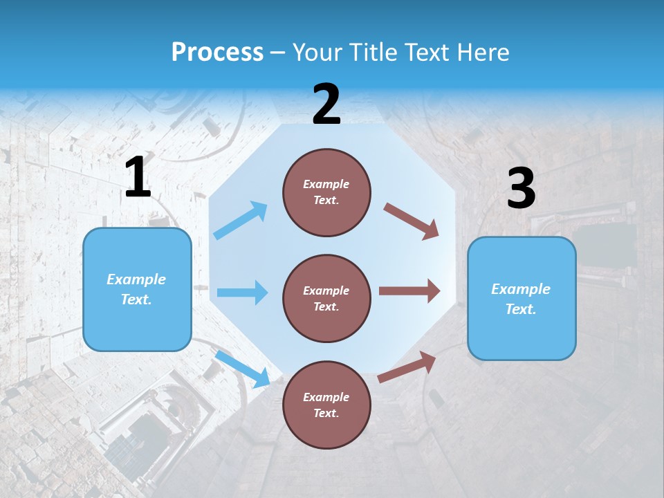 A View From The Bottom Of A Tower Looking Up At The Sky PowerPoint Template