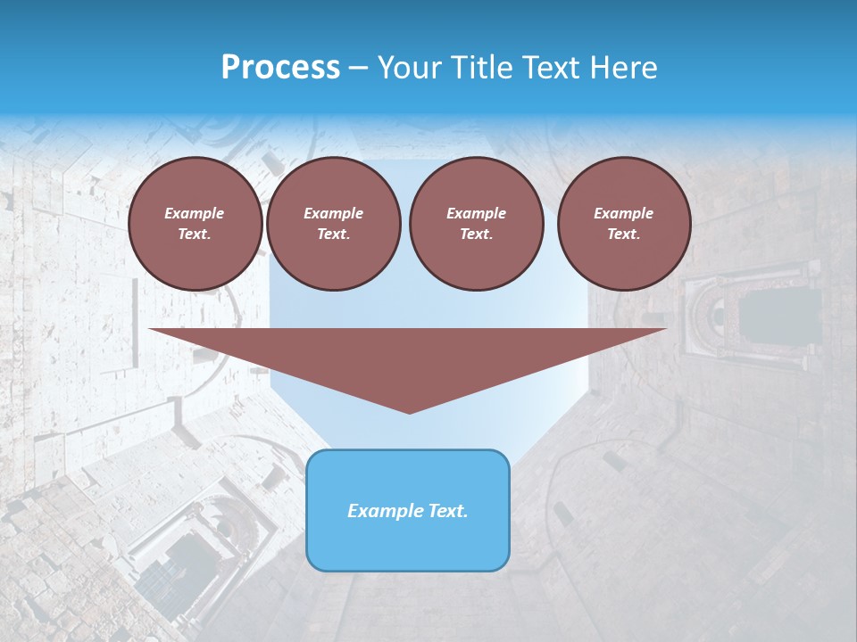 A View From The Bottom Of A Tower Looking Up At The Sky PowerPoint Template