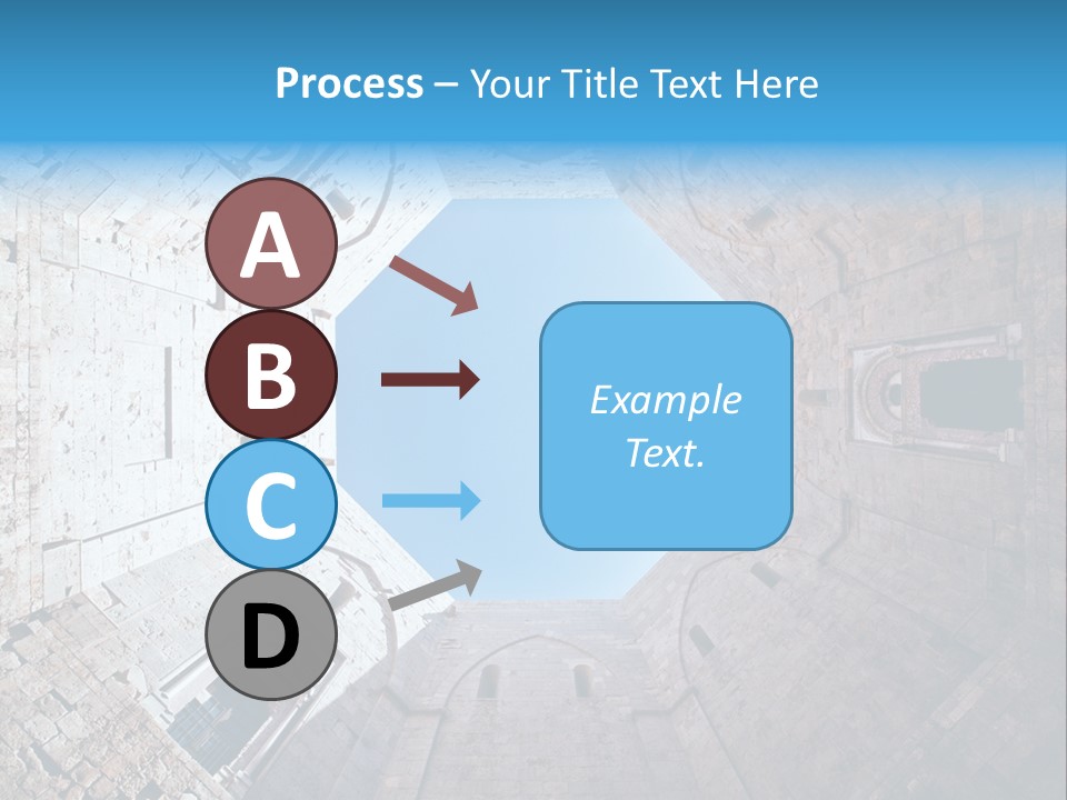 A View From The Bottom Of A Tower Looking Up At The Sky PowerPoint Template