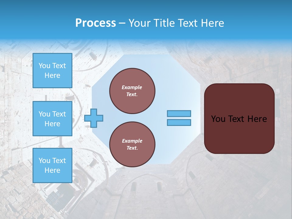 A View From The Bottom Of A Tower Looking Up At The Sky PowerPoint Template