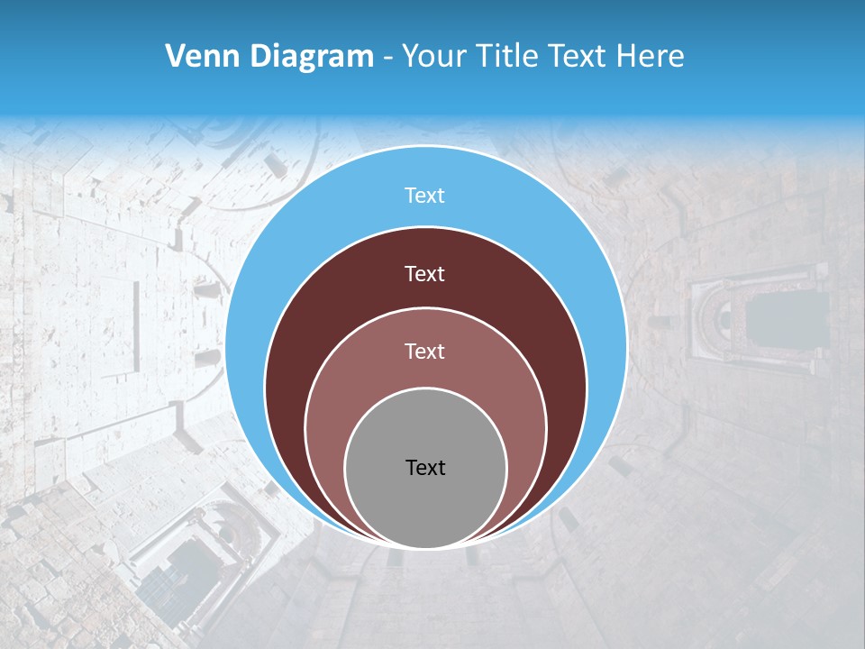 A View From The Bottom Of A Tower Looking Up At The Sky PowerPoint Template