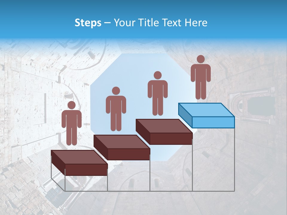 A View From The Bottom Of A Tower Looking Up At The Sky PowerPoint Template