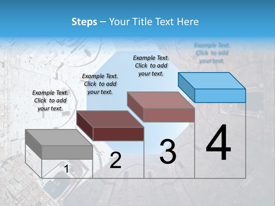 A View From The Bottom Of A Tower Looking Up At The Sky PowerPoint Template