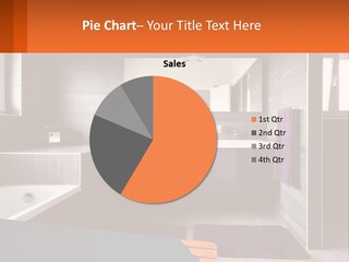 A Bathroom With A Bathtub, Sink, And Mirror PowerPoint Template