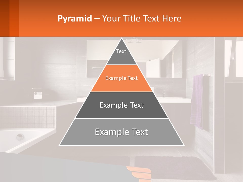 A Bathroom With A Bathtub, Sink, And Mirror PowerPoint Template