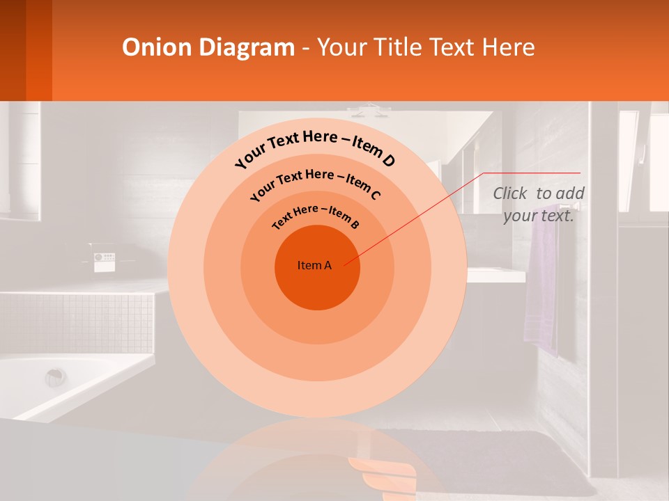 A Bathroom With A Bathtub, Sink, And Mirror PowerPoint Template