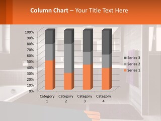 A Bathroom With A Bathtub, Sink, And Mirror PowerPoint Template