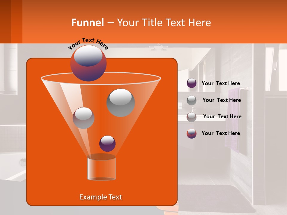 A Bathroom With A Bathtub, Sink, And Mirror PowerPoint Template