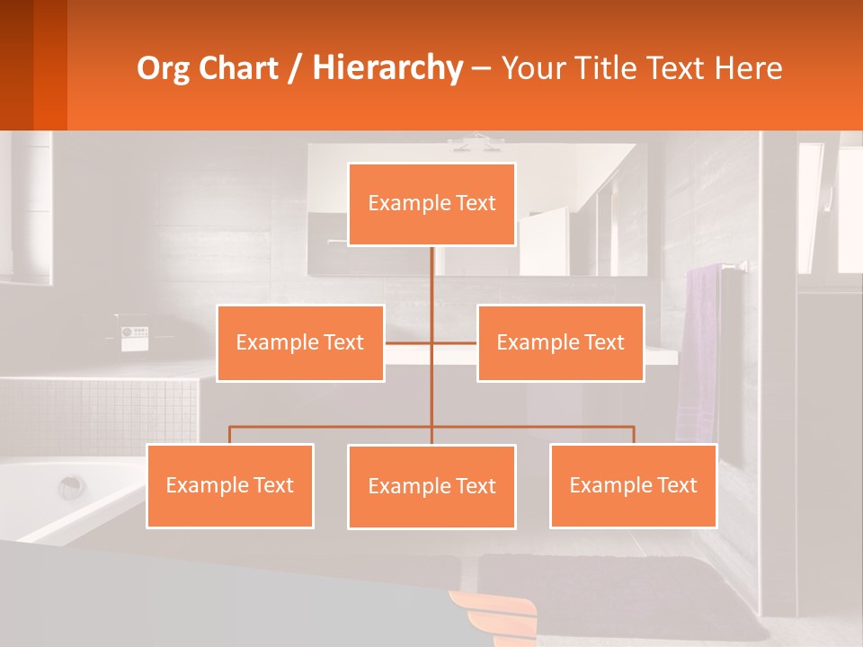 A Bathroom With A Bathtub, Sink, And Mirror PowerPoint Template