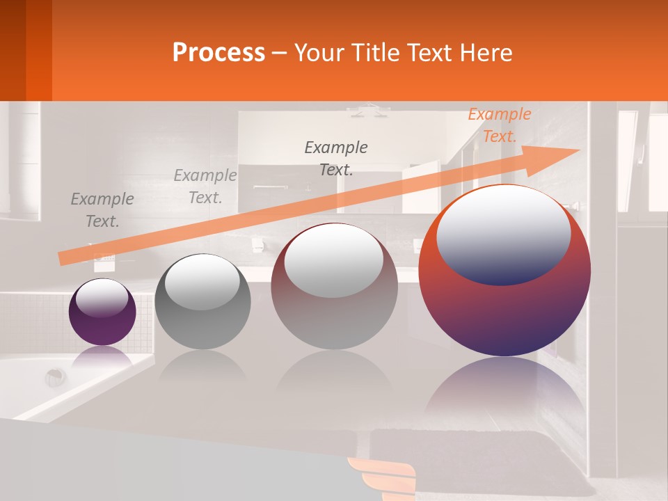 A Bathroom With A Bathtub, Sink, And Mirror PowerPoint Template