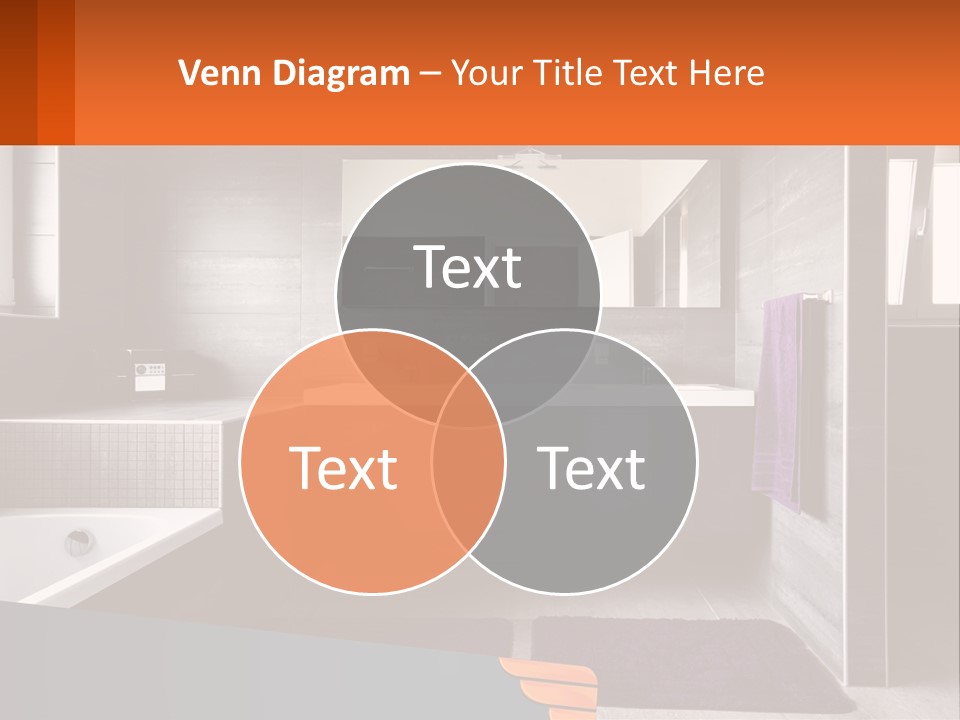 A Bathroom With A Bathtub, Sink, And Mirror PowerPoint Template