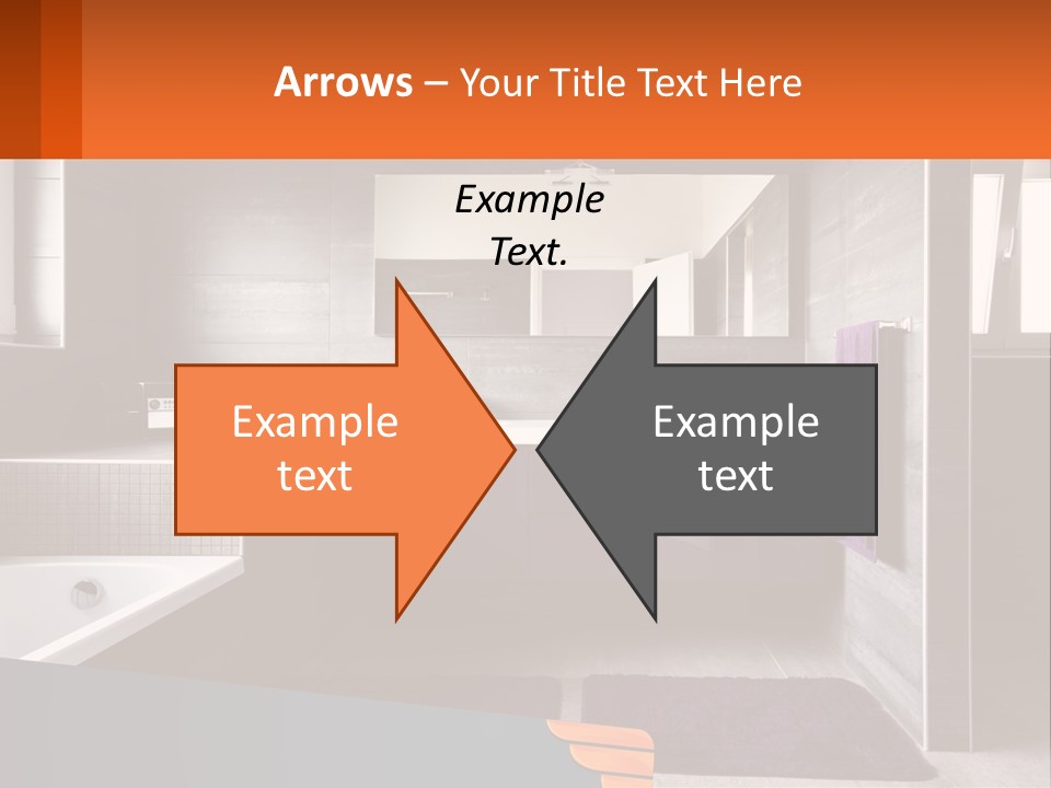 A Bathroom With A Bathtub, Sink, And Mirror PowerPoint Template