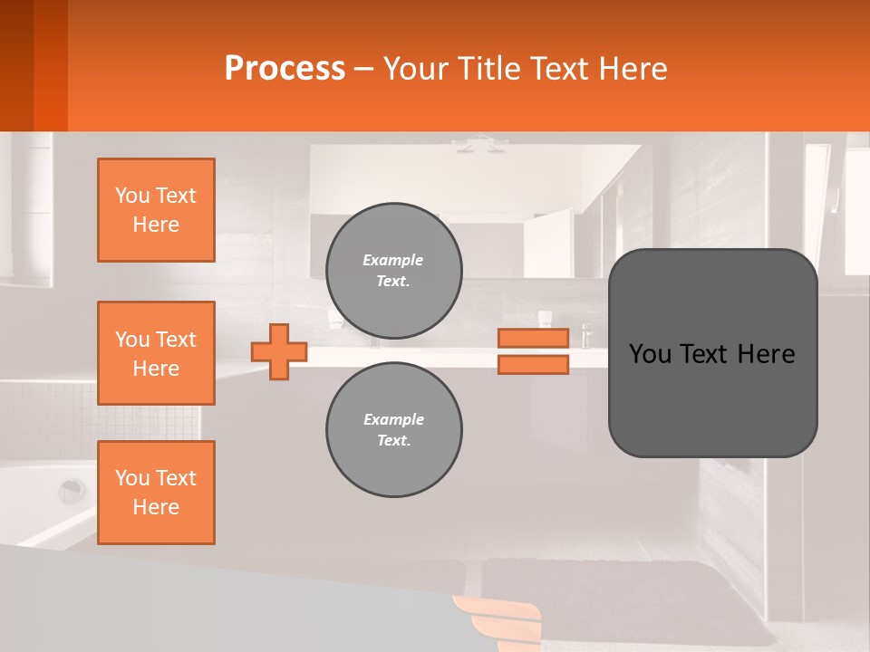 A Bathroom With A Bathtub, Sink, And Mirror PowerPoint Template