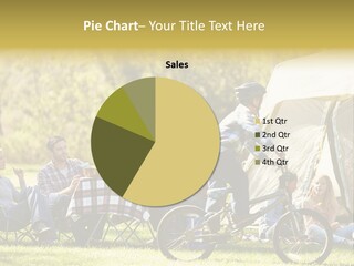 A Group Of People Sitting Around A Tent PowerPoint Template