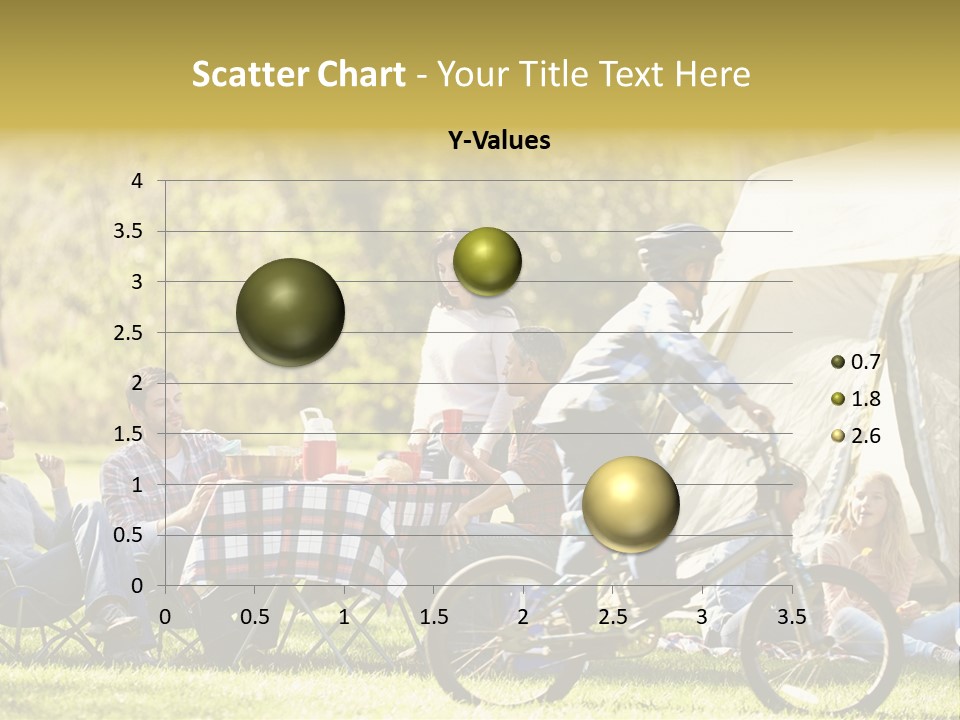 A Group Of People Sitting Around A Tent PowerPoint Template