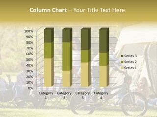 A Group Of People Sitting Around A Tent PowerPoint Template