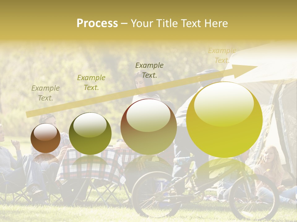 A Group Of People Sitting Around A Tent PowerPoint Template