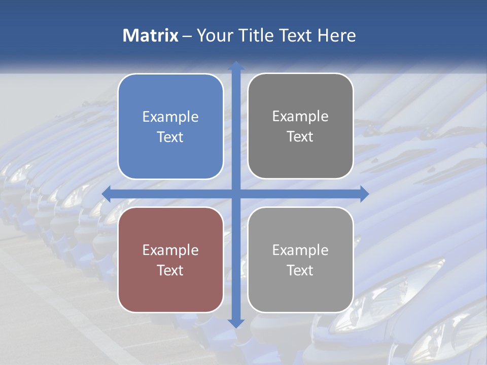 A Row Of Blue Seats Sitting Next To Each Other PowerPoint Template