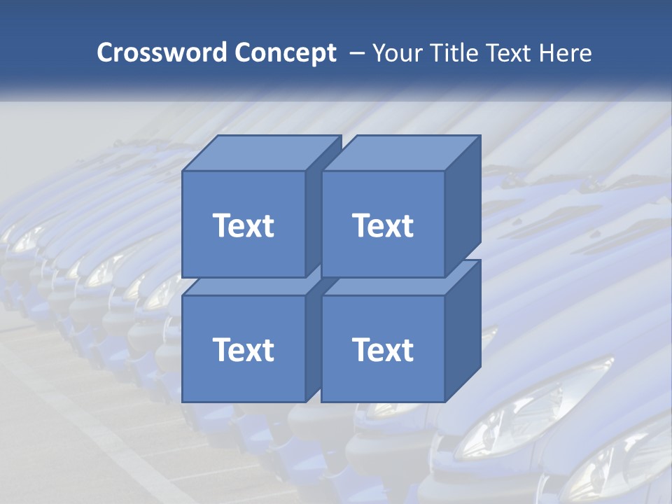 A Row Of Blue Seats Sitting Next To Each Other PowerPoint Template