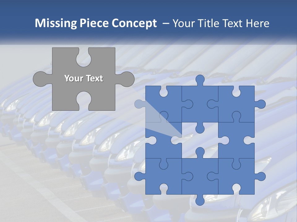 A Row Of Blue Seats Sitting Next To Each Other PowerPoint Template