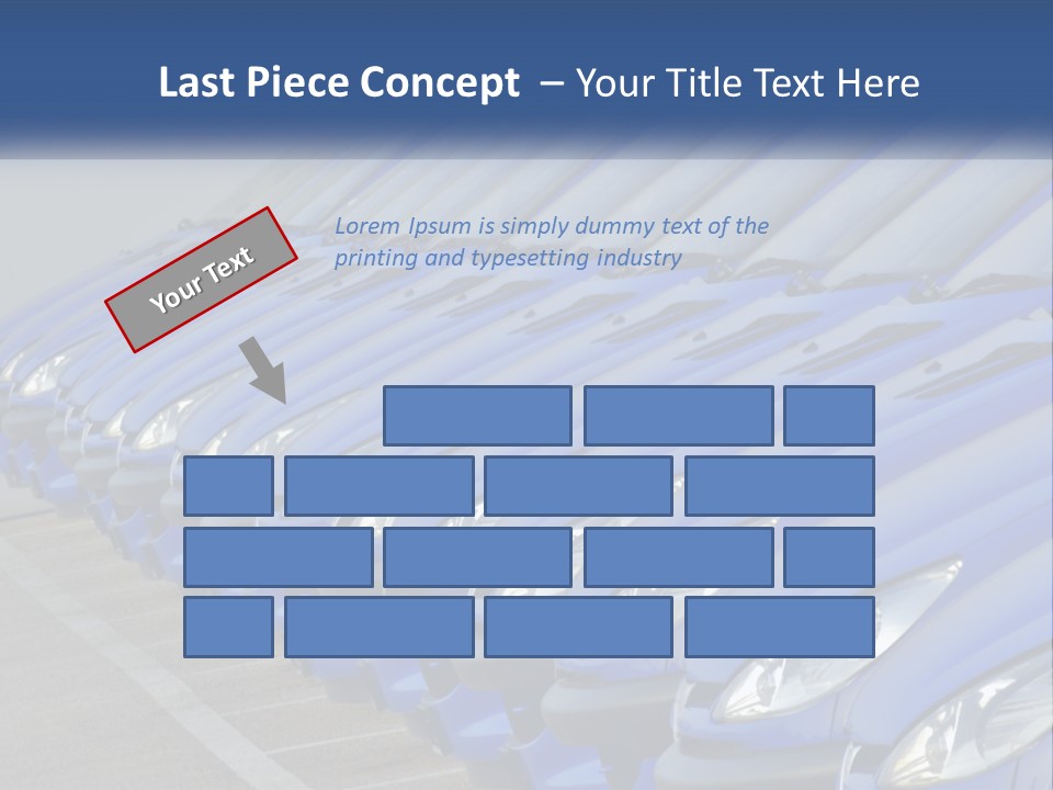 A Row Of Blue Seats Sitting Next To Each Other PowerPoint Template